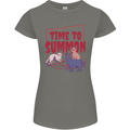 Time to Summon Cats Let's Summon Demons Womens Petite Cut T-Shirt Charcoal