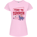 Time to Summon Cats Let's Summon Demons Womens Petite Cut T-Shirt Light Pink