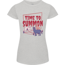 Time to Summon Cats Let's Summon Demons Womens Petite Cut T-Shirt Sports Grey