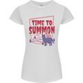 Time to Summon Cats Let's Summon Demons Womens Petite Cut T-Shirt White