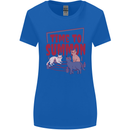 Time to Summon Cats Let's Summon Demons Womens Wider Cut T-Shirt Royal Blue