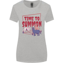 Time to Summon Cats Let's Summon Demons Womens Wider Cut T-Shirt Sports Grey