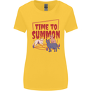 Time to Summon Cats Let's Summon Demons Womens Wider Cut T-Shirt Yellow