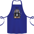 Time to Summon Some Friends Ouija Board Cotton Apron 100% Organic Royal Blue