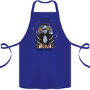 Time to Summon Some Friends Ouija Board Cotton Apron 100% Organic Royal Blue