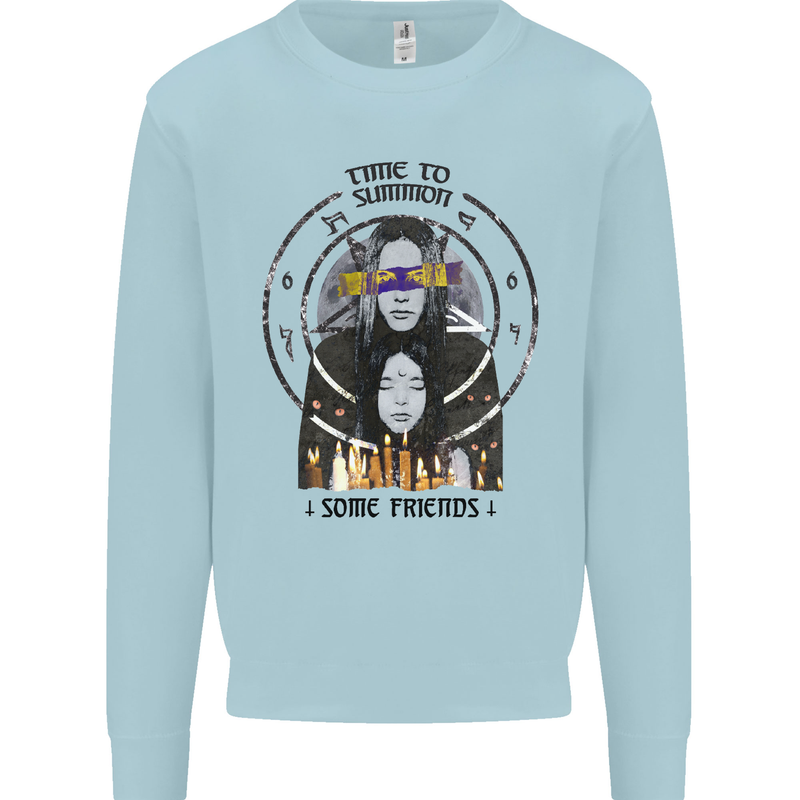 Time to Summon Some Friends Ouija Board Kids Sweatshirt Jumper Light Blue