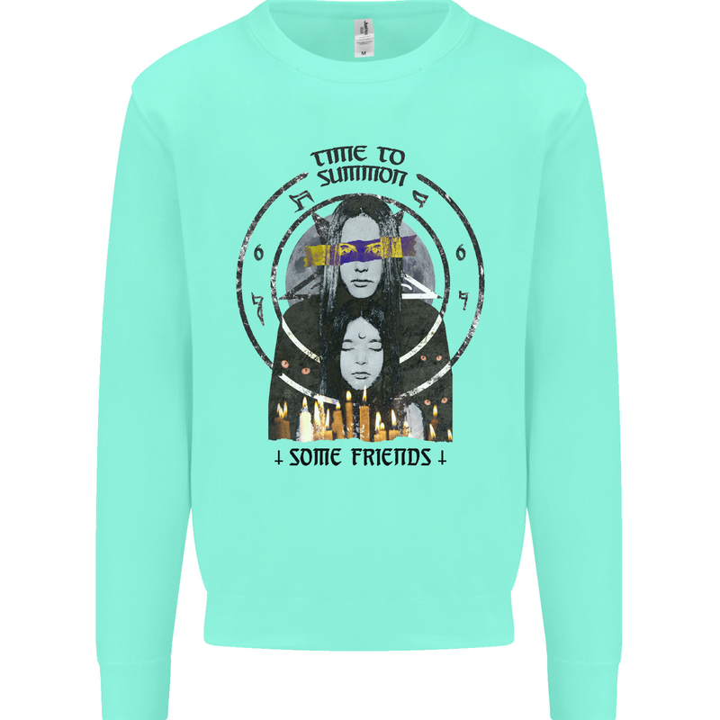 Time to Summon Some Friends Ouija Board Kids Sweatshirt Jumper Peppermint