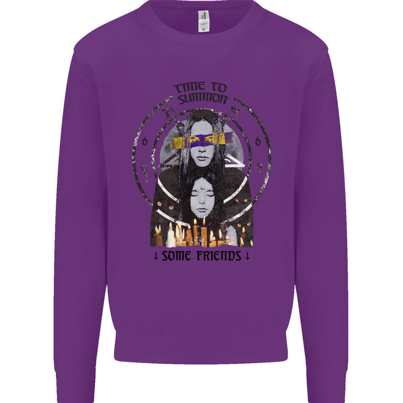 Time to Summon Some Friends Ouija Board Kids Sweatshirt Jumper Purple
