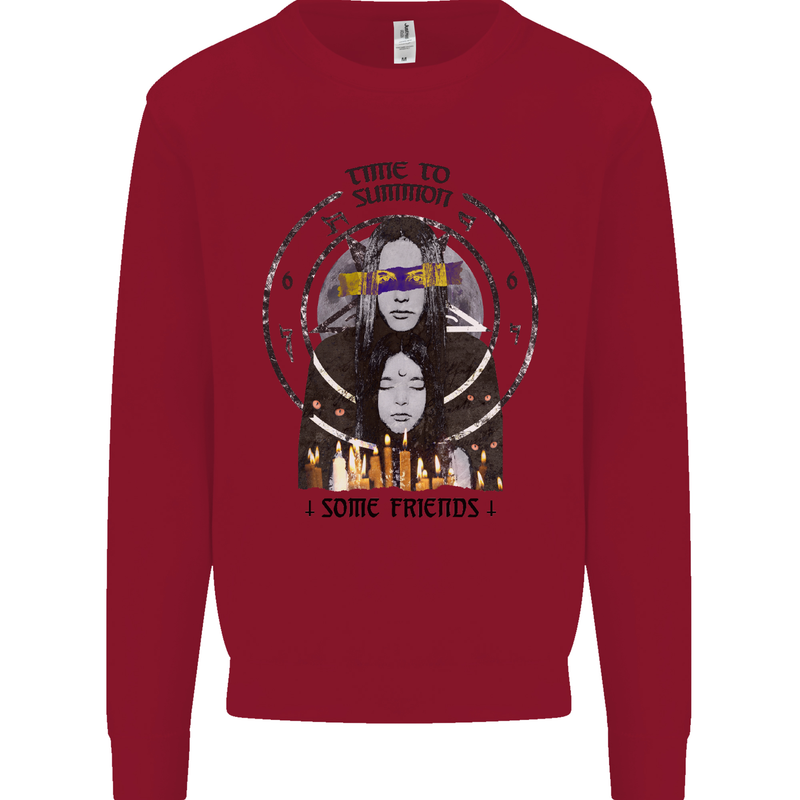 Time to Summon Some Friends Ouija Board Kids Sweatshirt Jumper Red