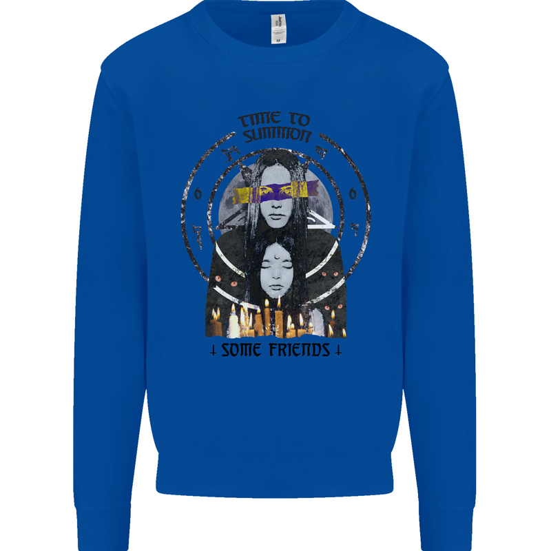 Time to Summon Some Friends Ouija Board Kids Sweatshirt Jumper Royal Blue