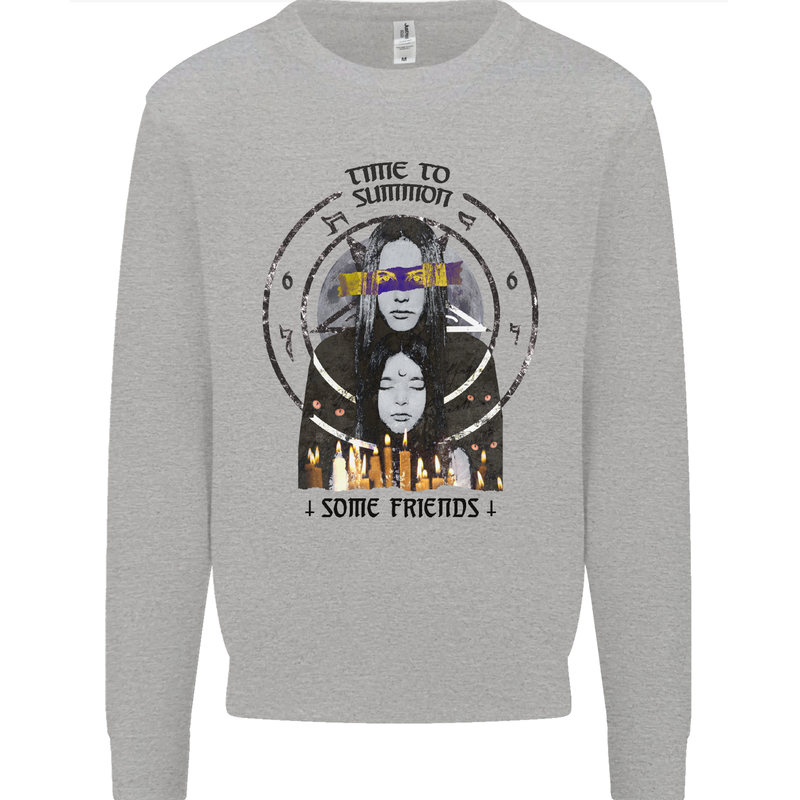 Time to Summon Some Friends Ouija Board Kids Sweatshirt Jumper Sports Grey