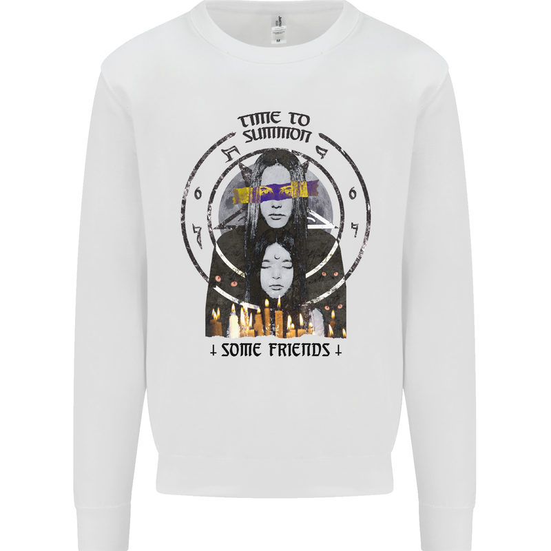Time to Summon Some Friends Ouija Board Kids Sweatshirt Jumper White