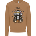 Time to Summon Some Friends Ouija Board Mens Sweatshirt Jumper Caramel Latte