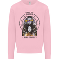 Time to Summon Some Friends Ouija Board Mens Sweatshirt Jumper Light Pink