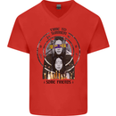 Time to Summon Some Friends Ouija Board Mens V-Neck Cotton T-Shirt Red