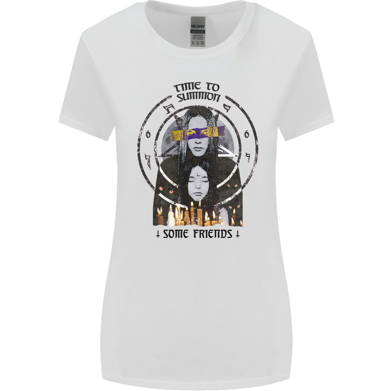 Time to Summon Some Friends Ouija Board Womens Wider Cut T-Shirt White