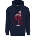 Time to Wine Down Funny Alcohol Childrens Kids Hoodie Navy Blue