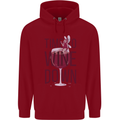 Time to Wine Down Funny Alcohol Childrens Kids Hoodie Red