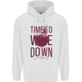 Time to Wine Down Funny Alcohol Childrens Kids Hoodie White