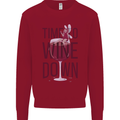 Time to Wine Down Funny Alcohol Kids Sweatshirt Jumper Red