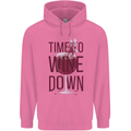 Time to Wine Down Funny Alcohol Mens 80% Cotton Hoodie Azelea