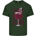 Time to Wine Down Funny Alcohol Mens Cotton T-Shirt Tee Top Forest Green