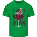 Time to Wine Down Funny Alcohol Mens Cotton T-Shirt Tee Top Irish Green