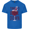 Time to Wine Down Funny Alcohol Mens Cotton T-Shirt Tee Top Royal Blue