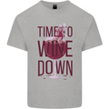 Time to Wine Down Funny Alcohol Mens Cotton T-Shirt Tee Top Sports Grey