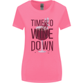 Time to Wine Down Funny Alcohol Womens Wider Cut T-Shirt Azalea