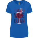 Time to Wine Down Funny Alcohol Womens Wider Cut T-Shirt Royal Blue