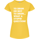 To Drum or Not to? What a Stupid Question Womens Petite Cut T-Shirt Yellow