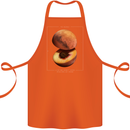To Mars Peaches Space Planets Cosmos Cotton Apron 100% Organic Orange