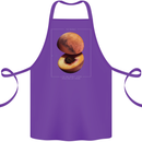 To Mars Peaches Space Planets Cosmos Cotton Apron 100% Organic Purple