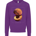 To Mars Peaches Space Planets Cosmos Kids Sweatshirt Jumper Purple