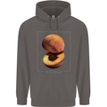 To Mars Peaches Space Planets Cosmos Mens 80% Cotton Hoodie Charcoal