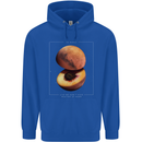 To Mars Peaches Space Planets Cosmos Mens 80% Cotton Hoodie Royal Blue