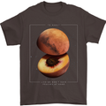 To Mars Peaches Space Planets Cosmos Mens T-Shirt Cotton Gildan Dark Chocolate