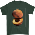 To Mars Peaches Space Planets Cosmos Mens T-Shirt Cotton Gildan Forest Green