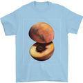 To Mars Peaches Space Planets Cosmos Mens T-Shirt Cotton Gildan Light Blue