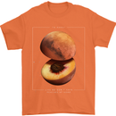 To Mars Peaches Space Planets Cosmos Mens T-Shirt Cotton Gildan Orange