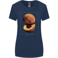 To Mars Peaches Space Planets Cosmos Womens Wider Cut T-Shirt Navy Blue