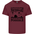 To Those Airborne Paras Parachute Regiment Mens Cotton T-Shirt Tee Top Maroon