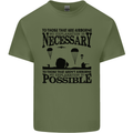 To Those Airborne Paras Parachute Regiment Mens Cotton T-Shirt Tee Top Military Green