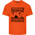 To Those Airborne Paras Parachute Regiment Mens Cotton T-Shirt Tee Top Orange