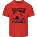 To Those Airborne Paras Parachute Regiment Mens Cotton T-Shirt Tee Top Red