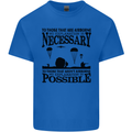 To Those Airborne Paras Parachute Regiment Mens Cotton T-Shirt Tee Top Royal Blue