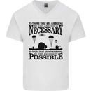 To Those Airborne Paras Parachute Regiment Mens V-Neck Cotton T-Shirt White