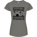 To Those Airborne Paras Parachute Regiment Womens Petite Cut T-Shirt Charcoal