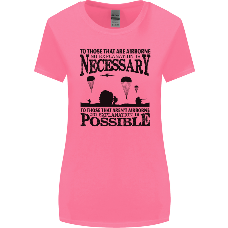 To Those Airborne Paras Parachute Regiment Womens Wider Cut T-Shirt Azalea